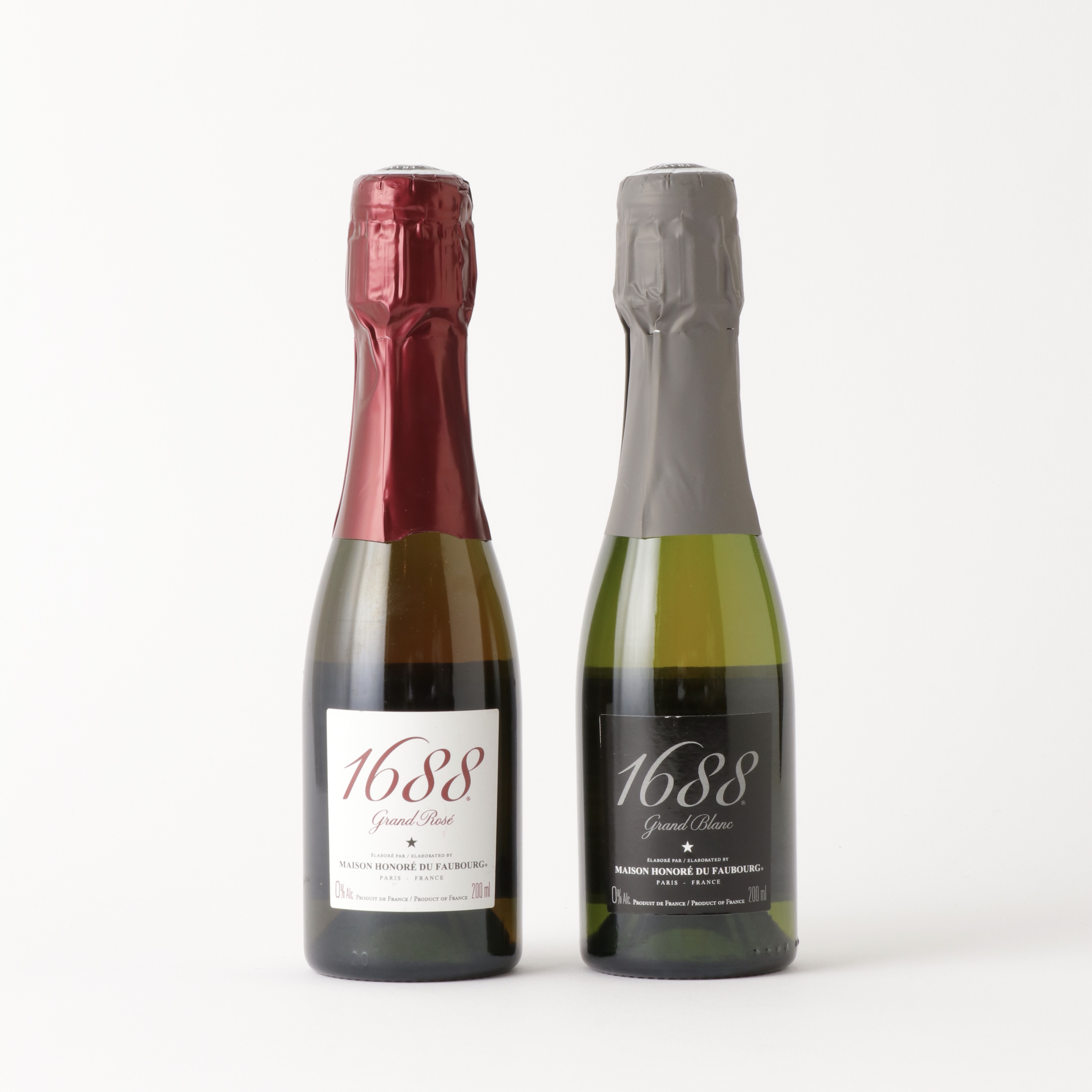 1688 200ml クリスマスセット（ロゼ＆ブラン） 各200ml 箱入 フランス製ノンアルコール･スパークリング