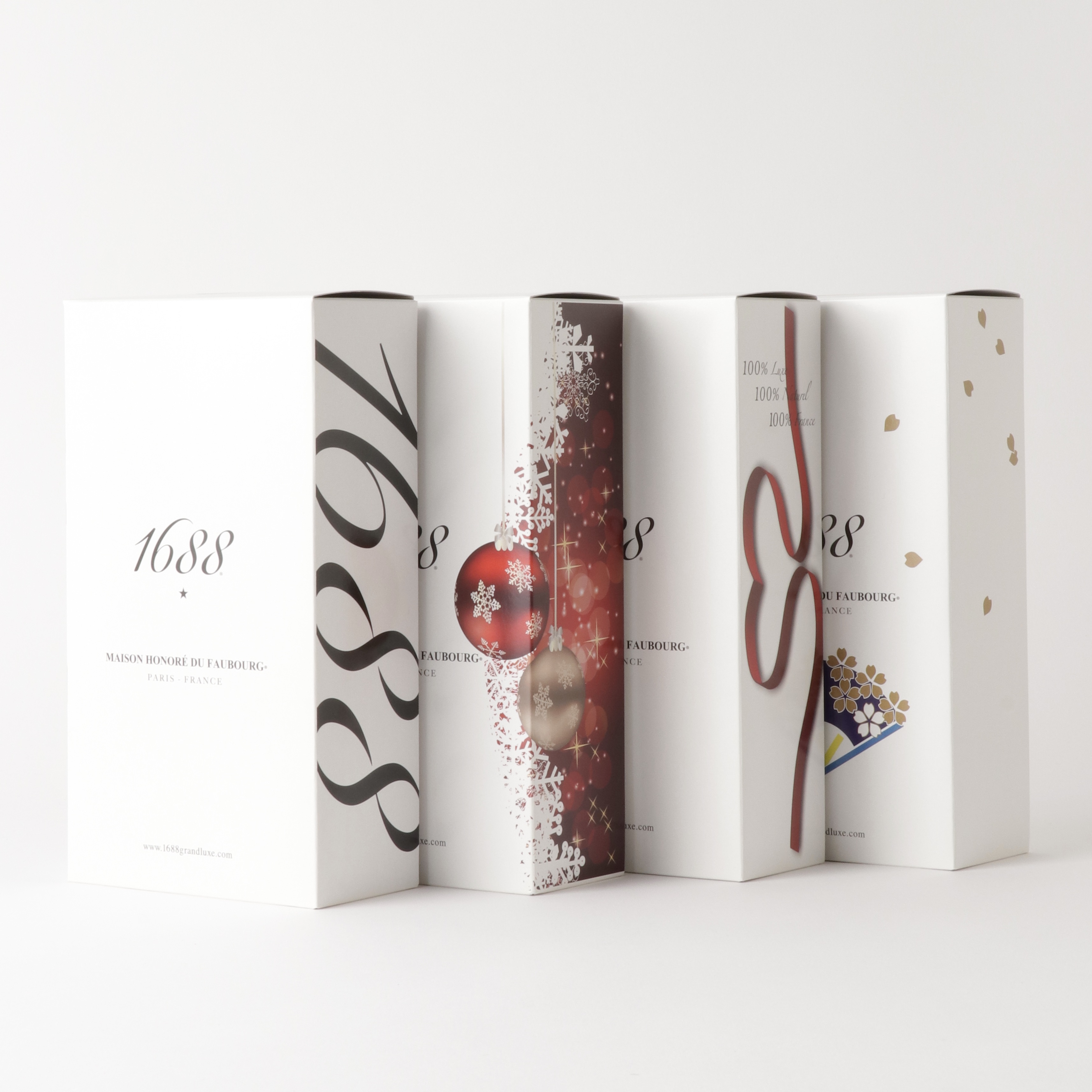 1688 200ml クリスマスセット（ロゼ＆ブラン） 各200ml 箱入 フランス製ノンアルコール･スパークリング