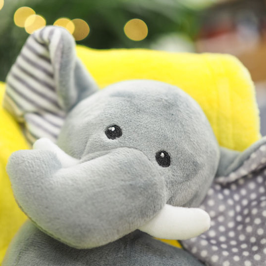 マスコット付きブランケット