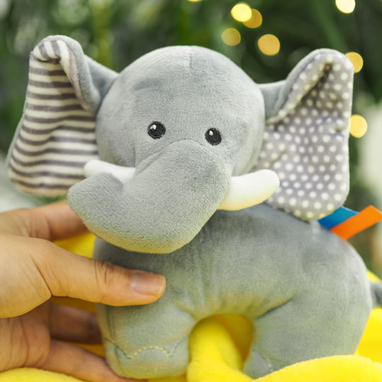 マスコット付きブランケット