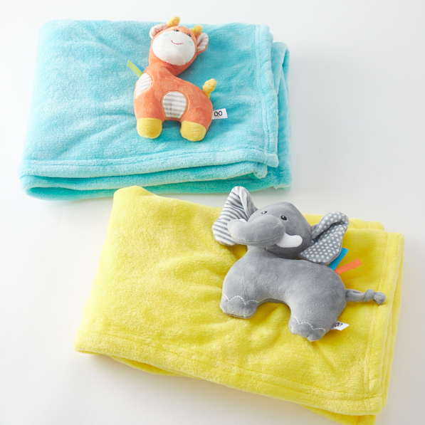 マスコット付きブランケット