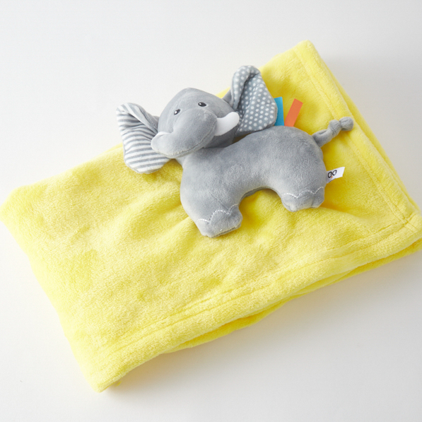 マスコット付きブランケット