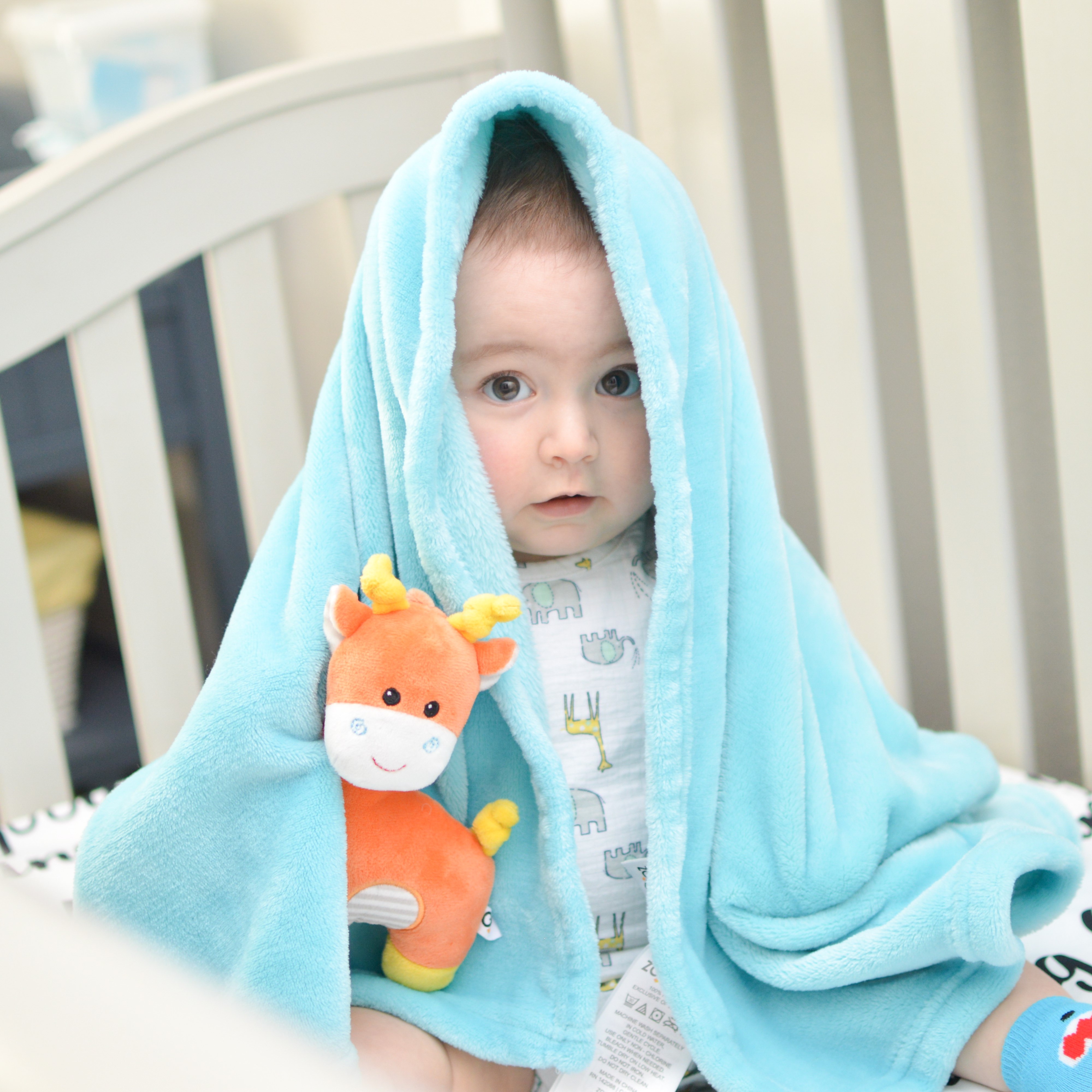 マスコット付きブランケット