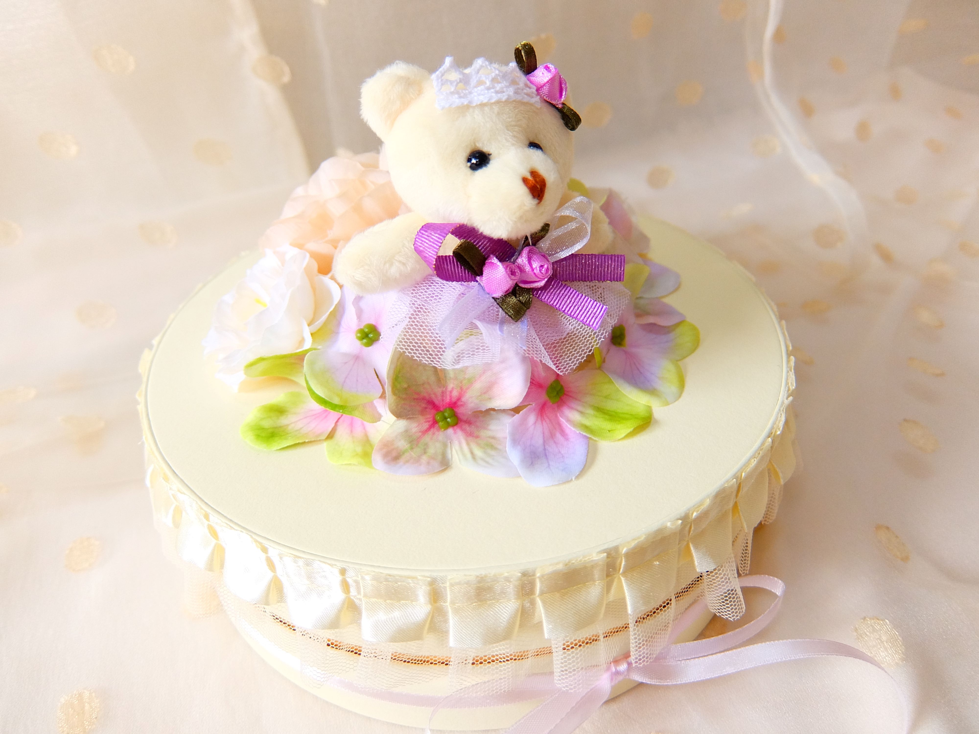 【タンプ限定】ダイパーケーキボックスタイプ1段ドレスベア