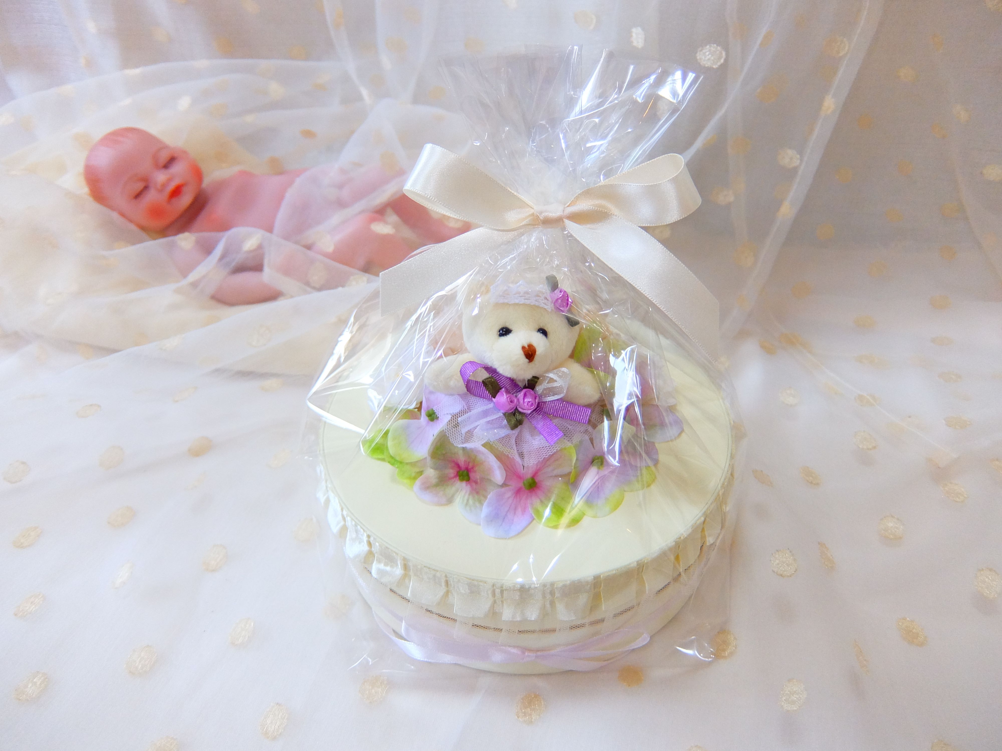 【タンプ限定】ダイパーケーキボックスタイプ1段ドレスベア