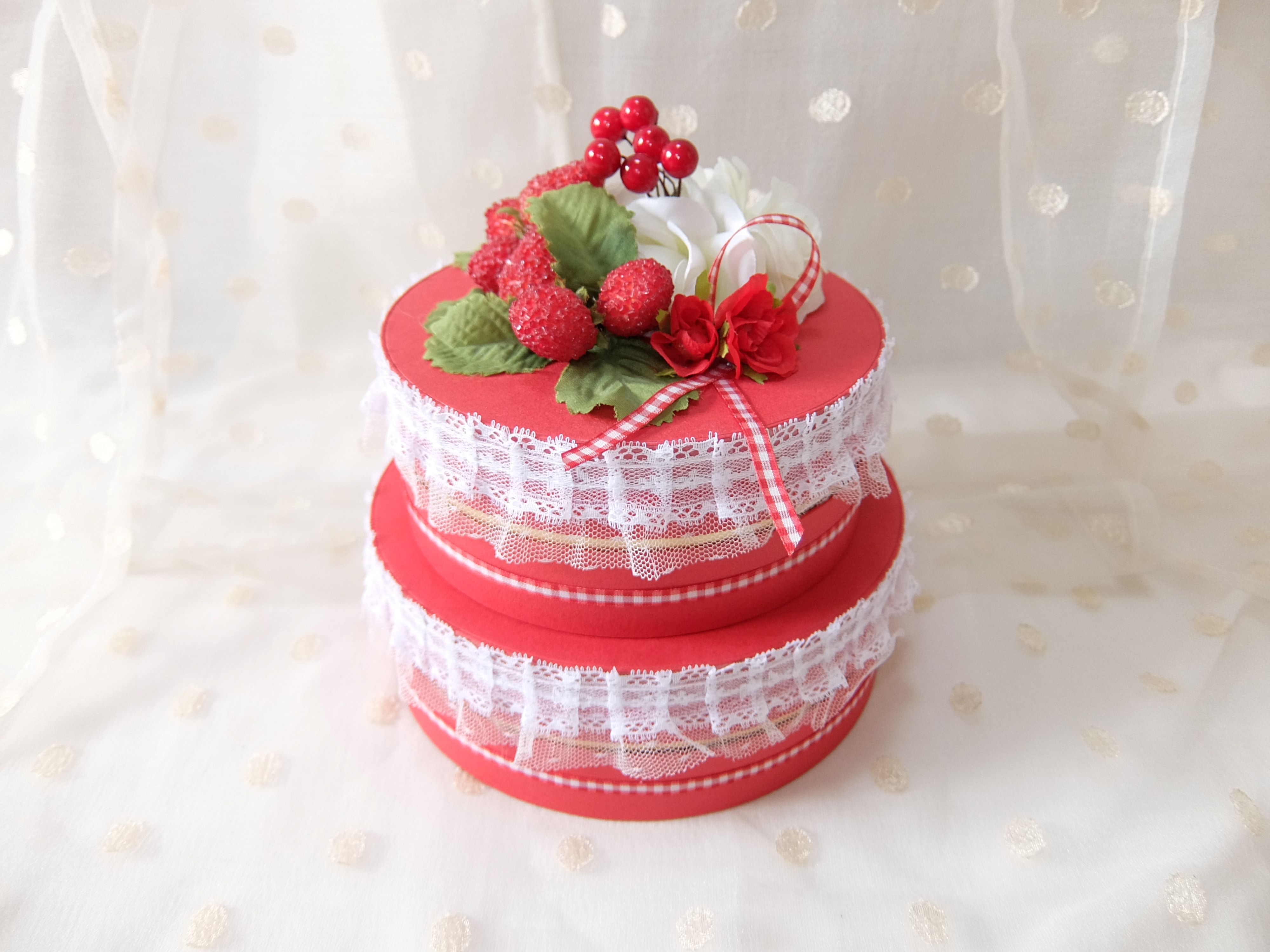 【タンプ限定】ダイパーケーキボックスタイプ2段ストロベリー