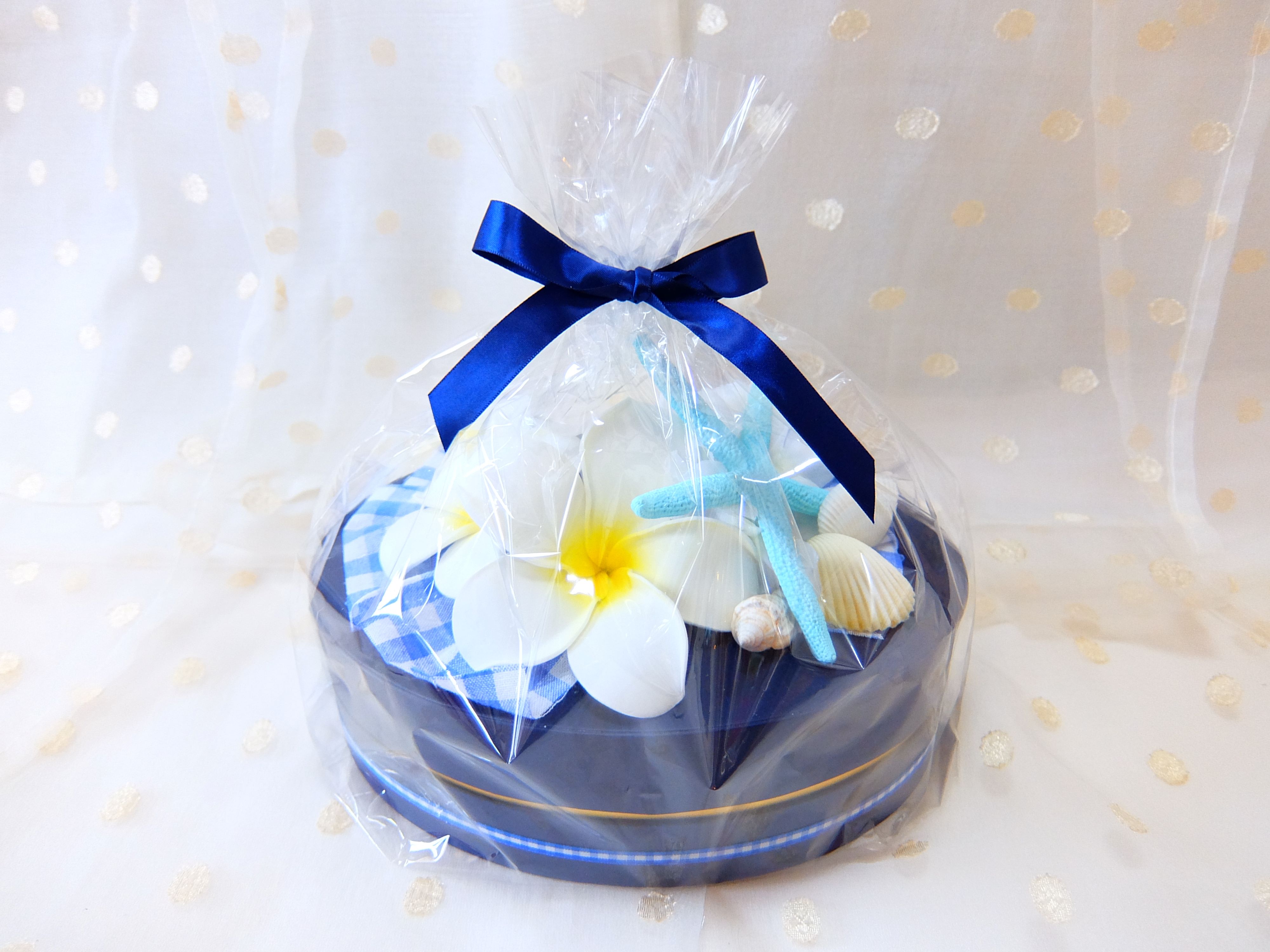 【タンプ限定】ダイパーケーキボックスタイプ1段プルメリア＆シェル