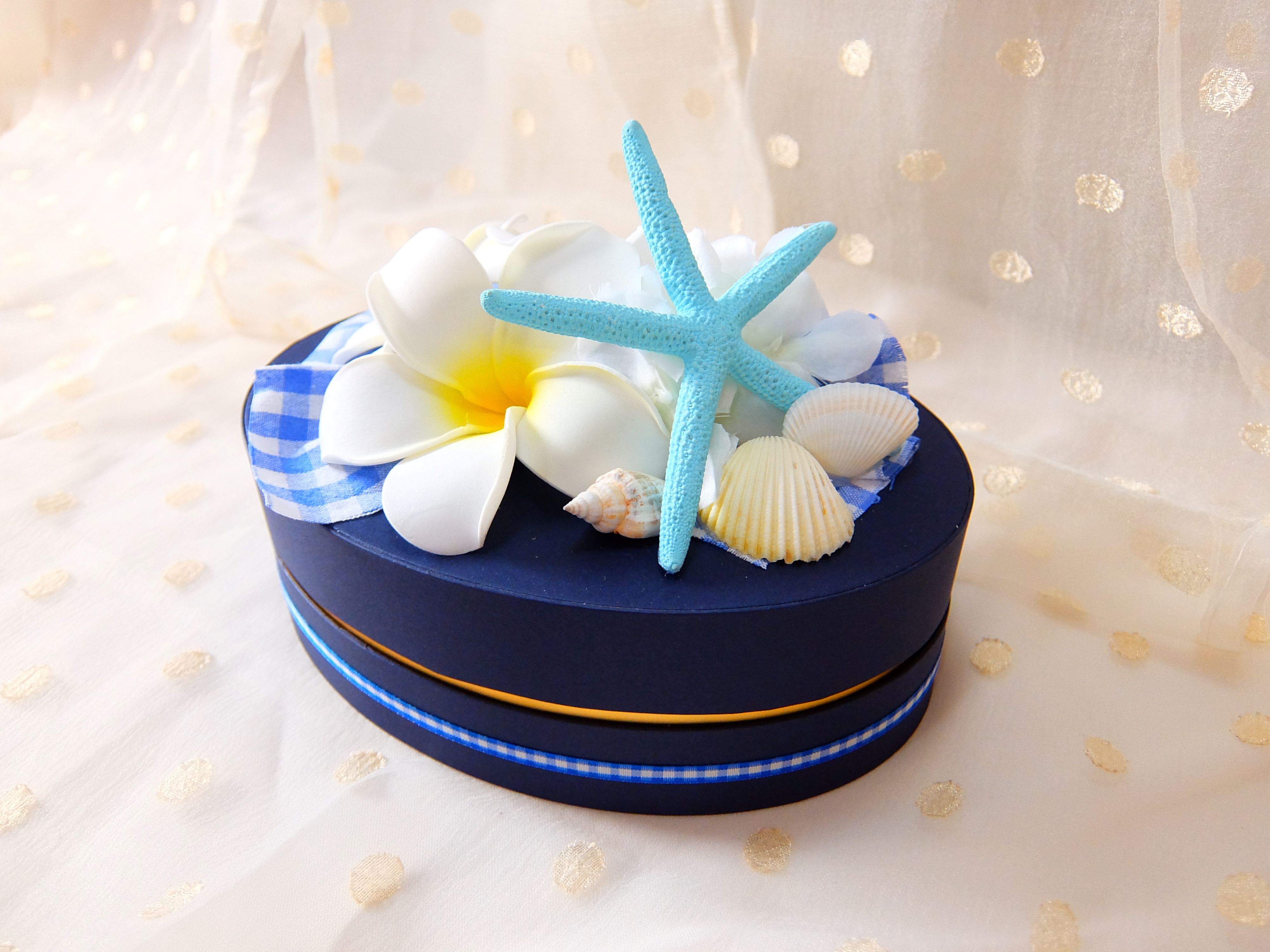 【タンプ限定】ダイパーケーキボックスタイプ1段プルメリア＆シェル