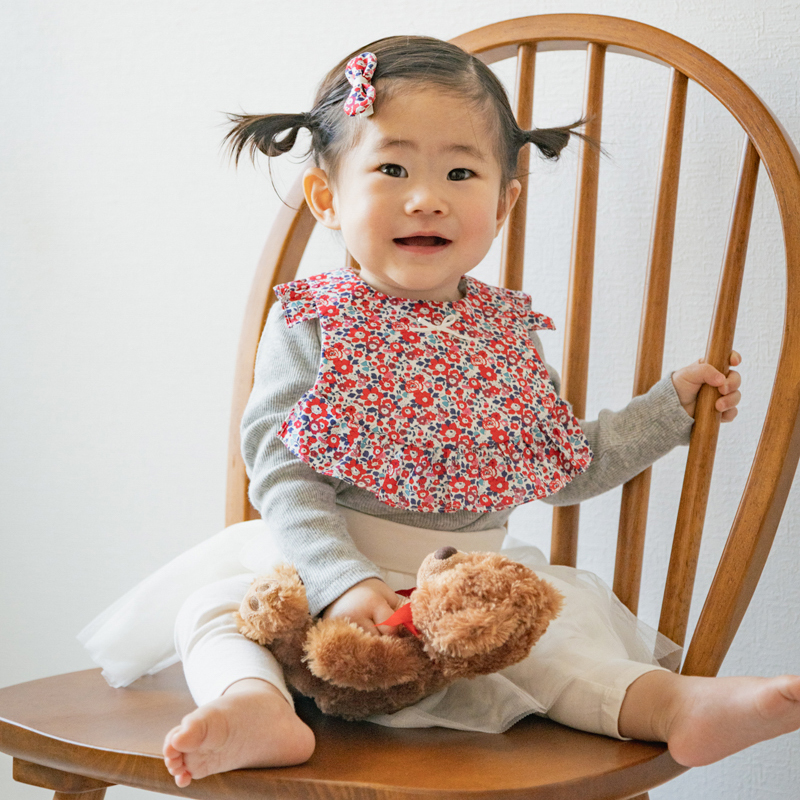 【Cherry9】リバティプリント2点セットスタイ＆ヘアピン　　スタイ　L'Atelier de K