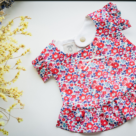 【Cherry9】リバティプリント2点セットスタイ＆ヘアピン　　スタイ　L'Atelier de K