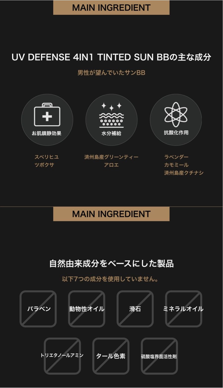 UV defense 4in1 tinted Sun BB SPF50+/PA+++ (日焼止め)