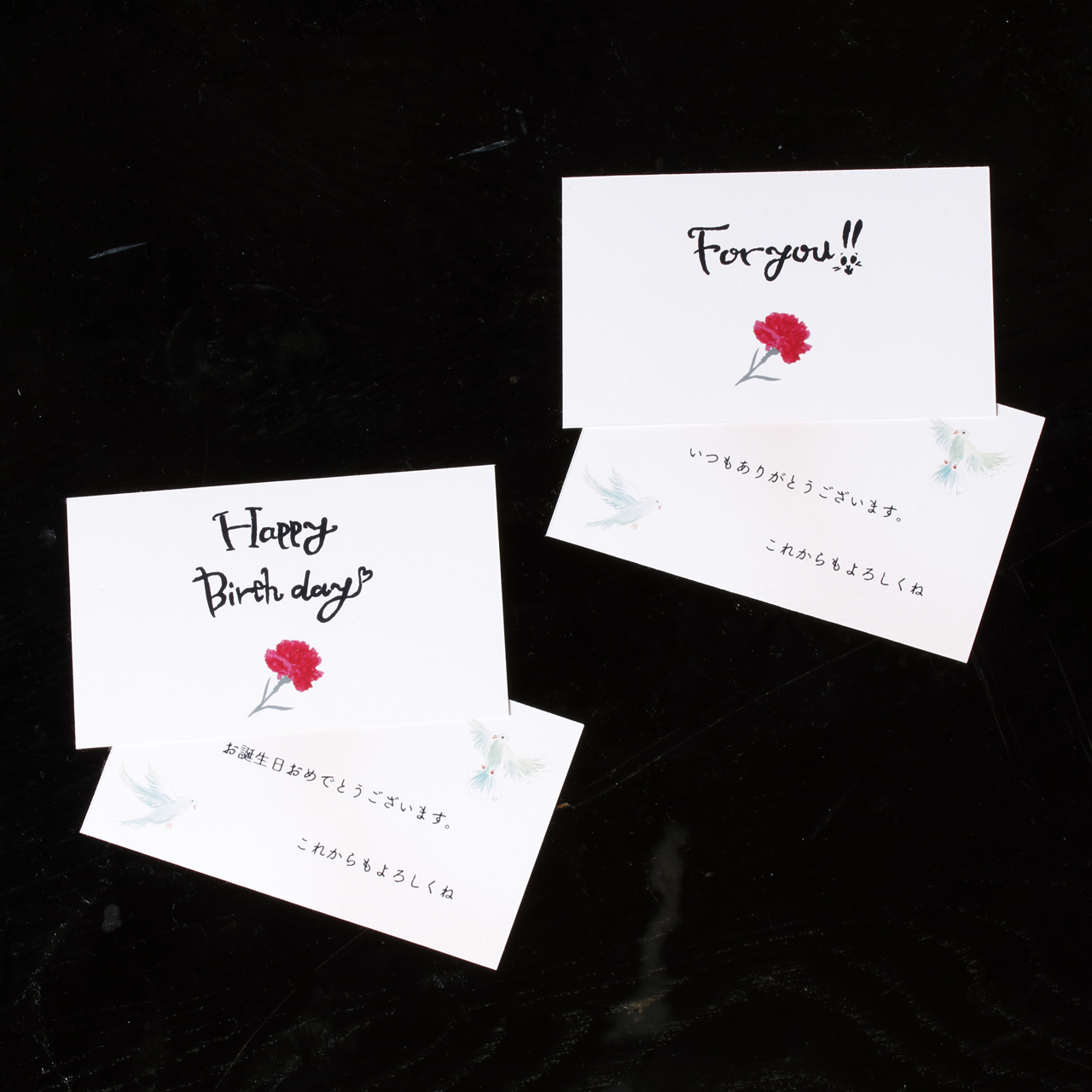 玻璃の花びら（ピアス）