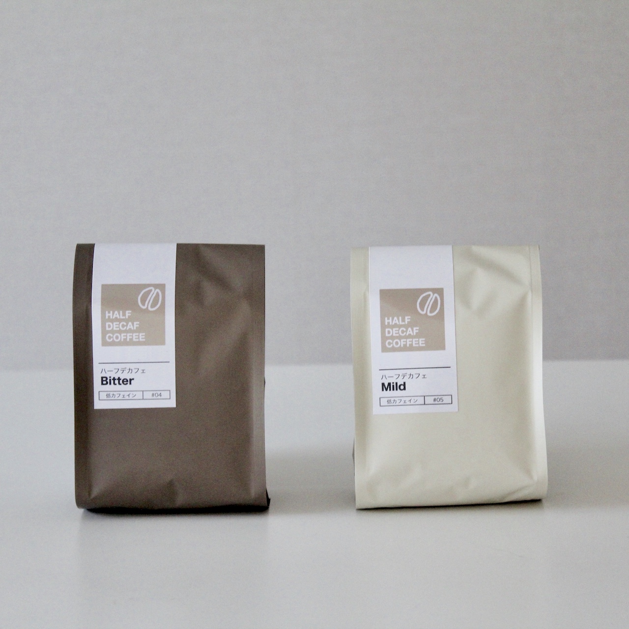 ギフトセット ハーフデカフェコーヒー豆2種（豆or粉）ハーフカフェインレスコーヒー