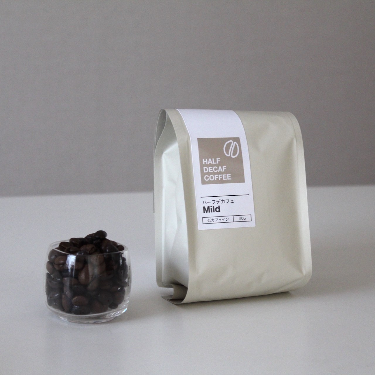 ギフトセット ハーフデカフェコーヒー豆2種（豆or粉）ハーフカフェインレスコーヒー