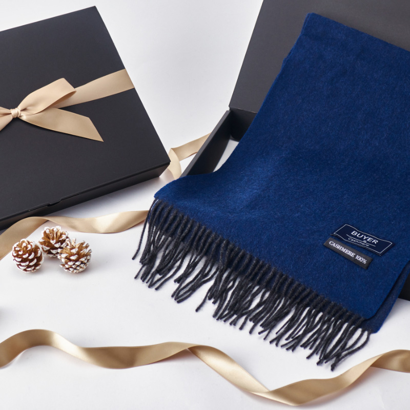 カシミヤ100% リバーシブルマフラー