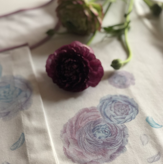 オシャレな前開き肌着（フラワー）