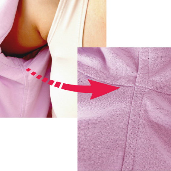 オシャレな前開き肌着（フラワー）