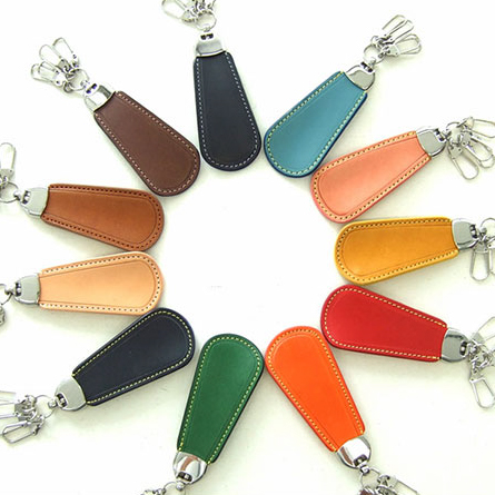 イタリアンレザー 靴ベラキーホルダー