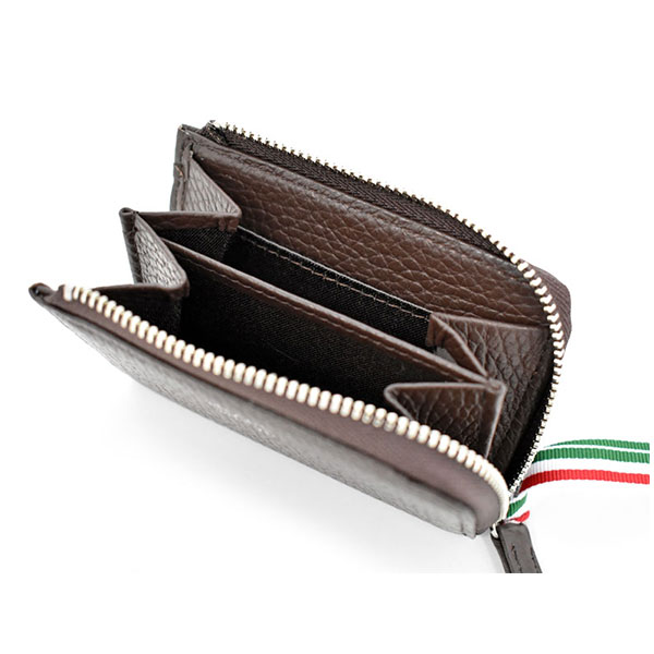 イタリアンレザー Lジップ小銭入