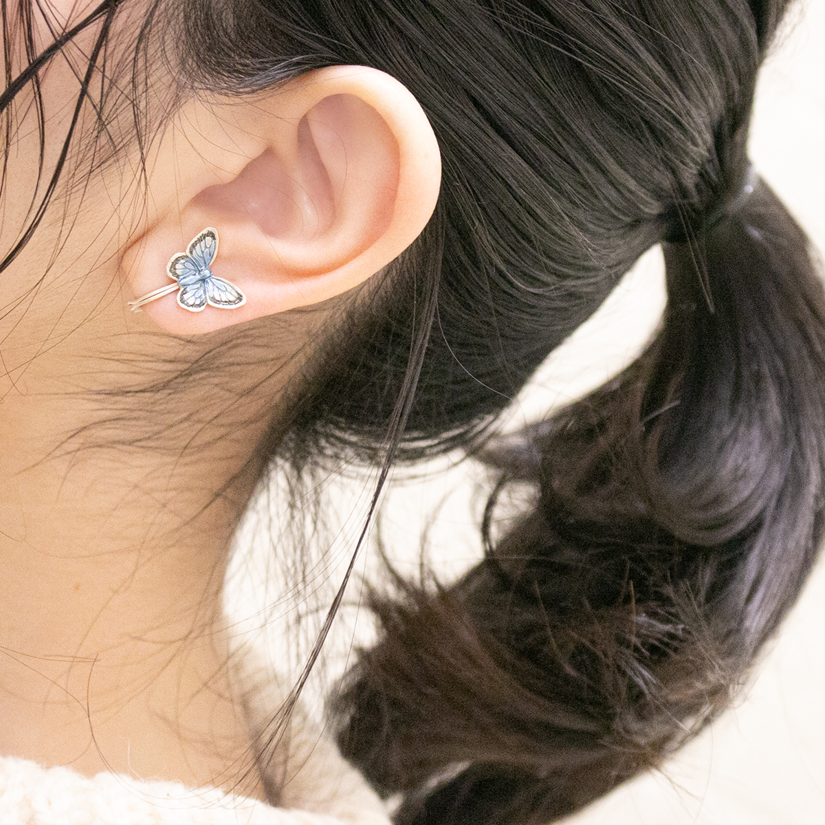 ヤマトシジミチョウイヤリング