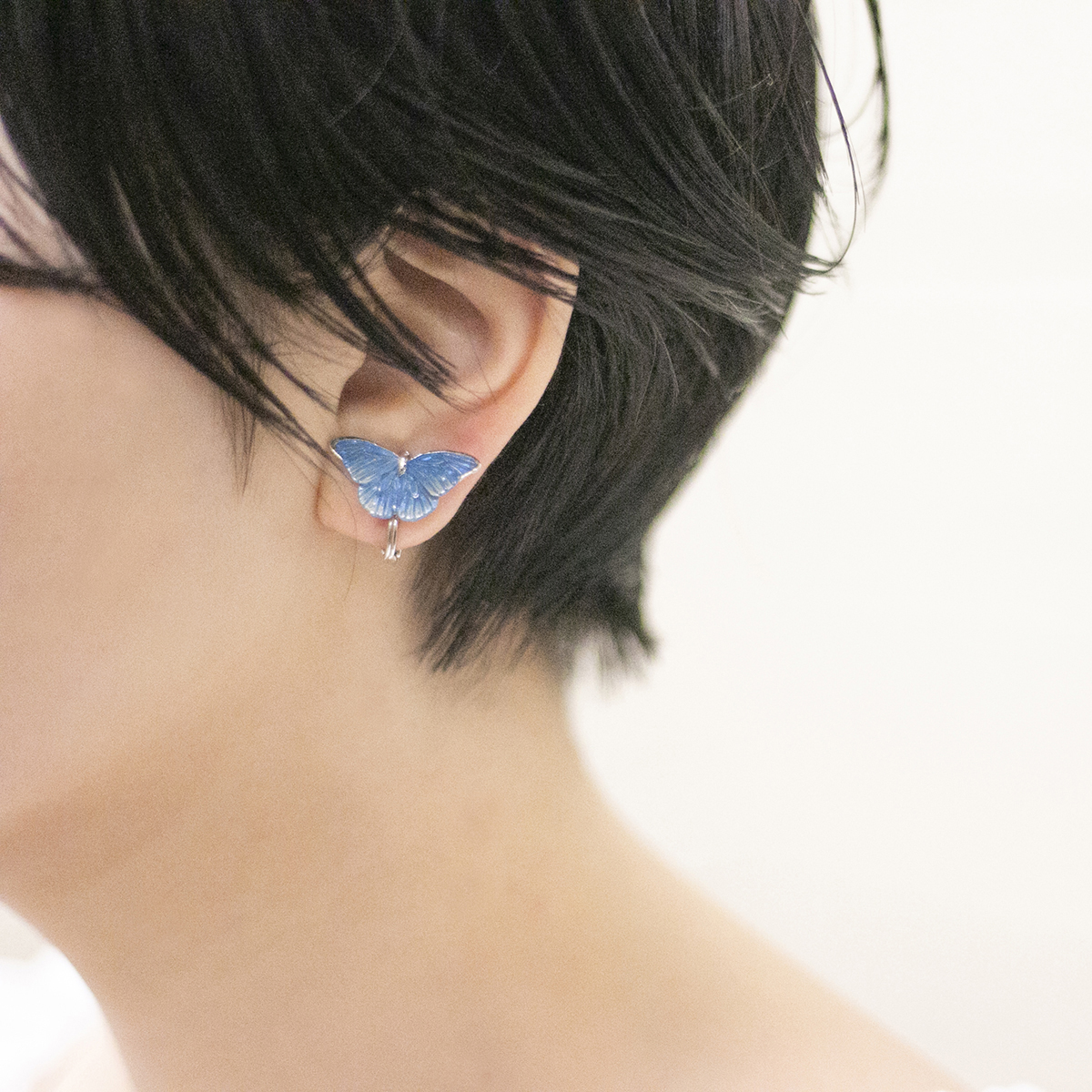 モルフォチョウイヤリング