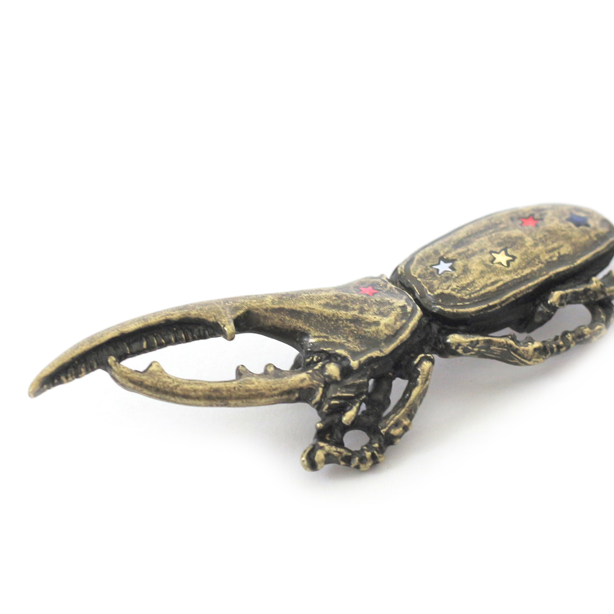 ヘラクレスオオカブトブローチ（AG）