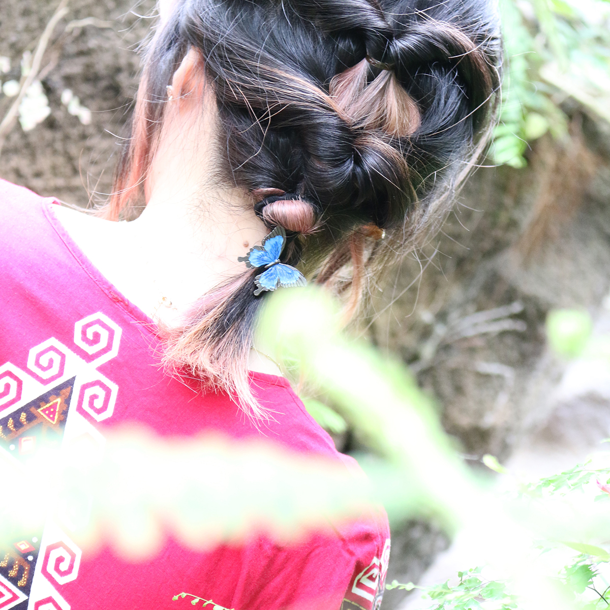 オオルリアゲハヘアゴム