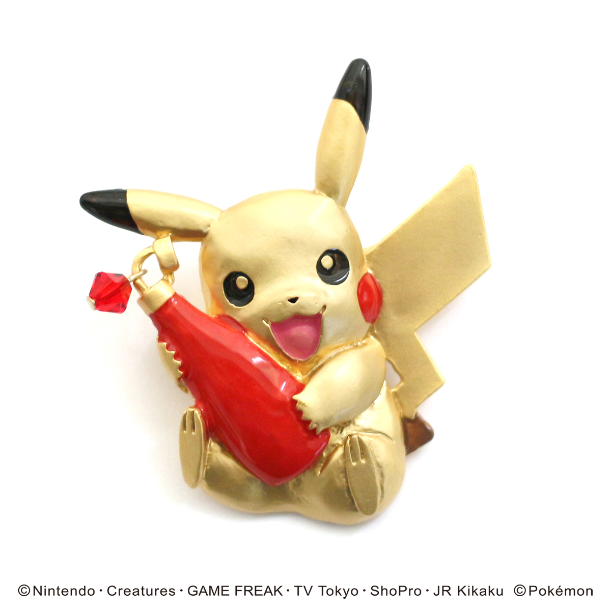 ピカチュウとケチャップ　ブローチ