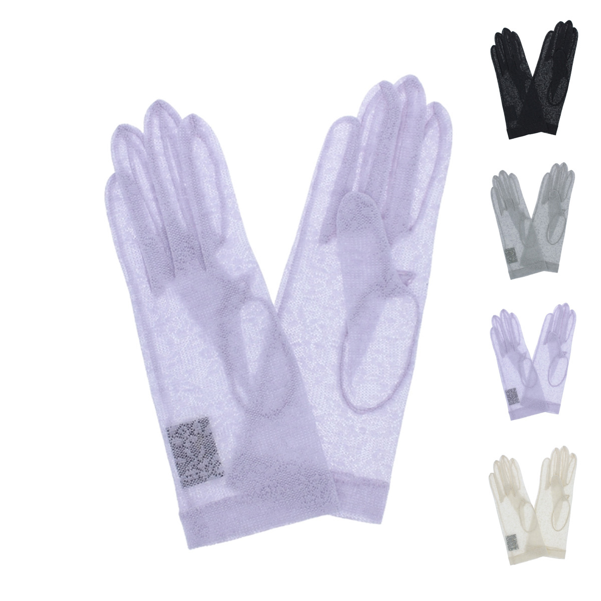 UV手袋　5指ショート　シルク