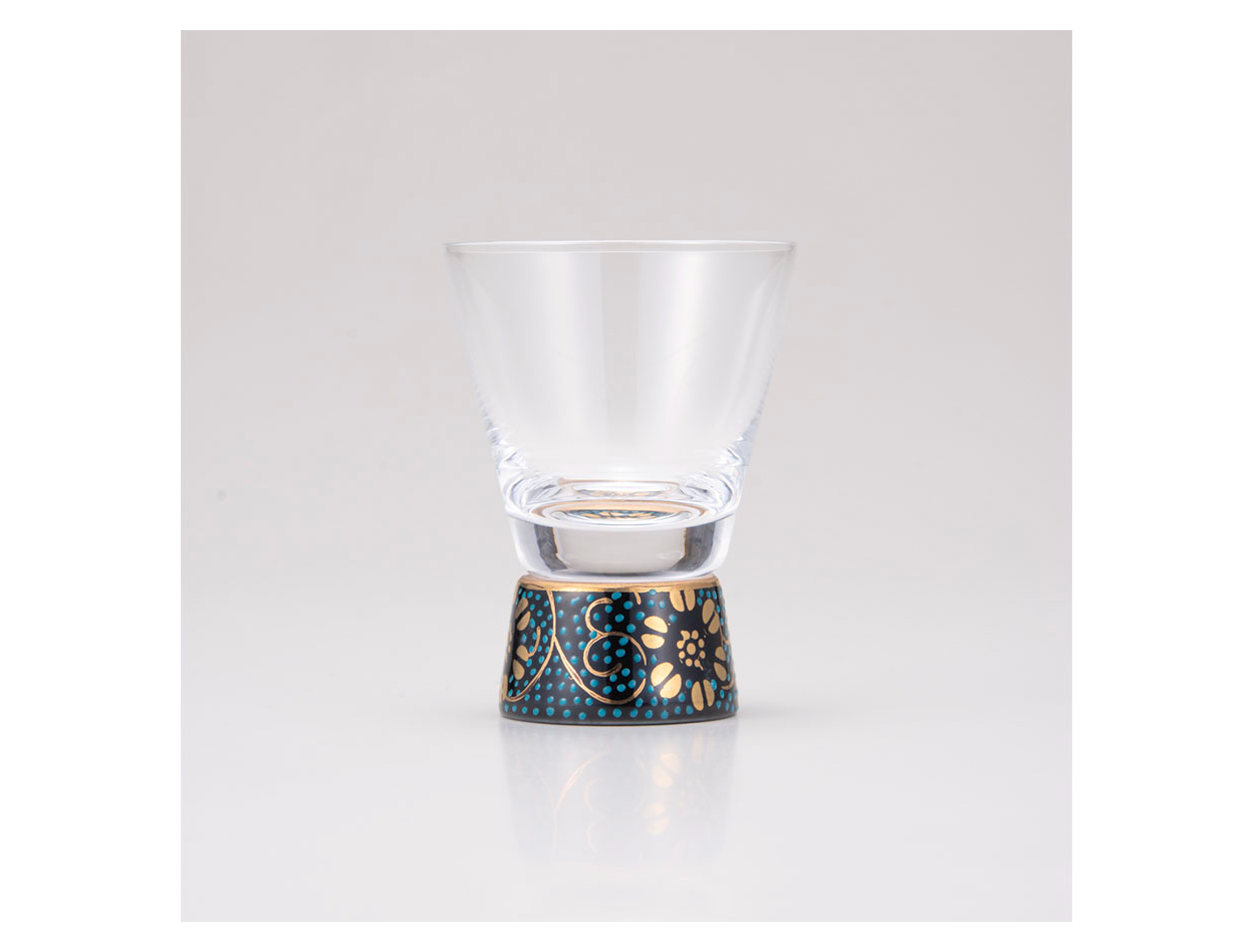 ショットグラス 青粒鉄仙 | 九谷和グラスのプレゼント・ギフト通販