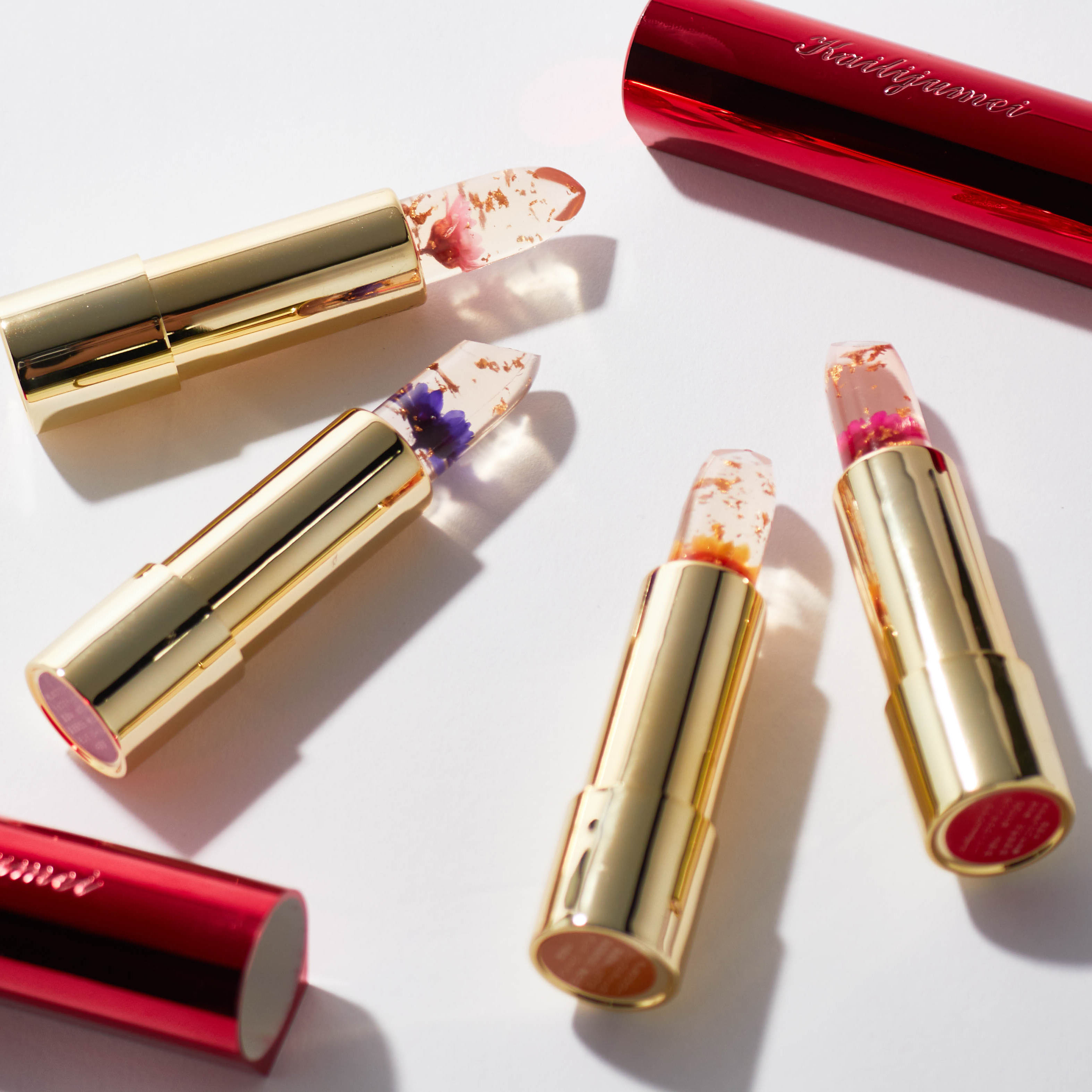 【名入れ刻印】フラワーティントリップ［FLAME RED］