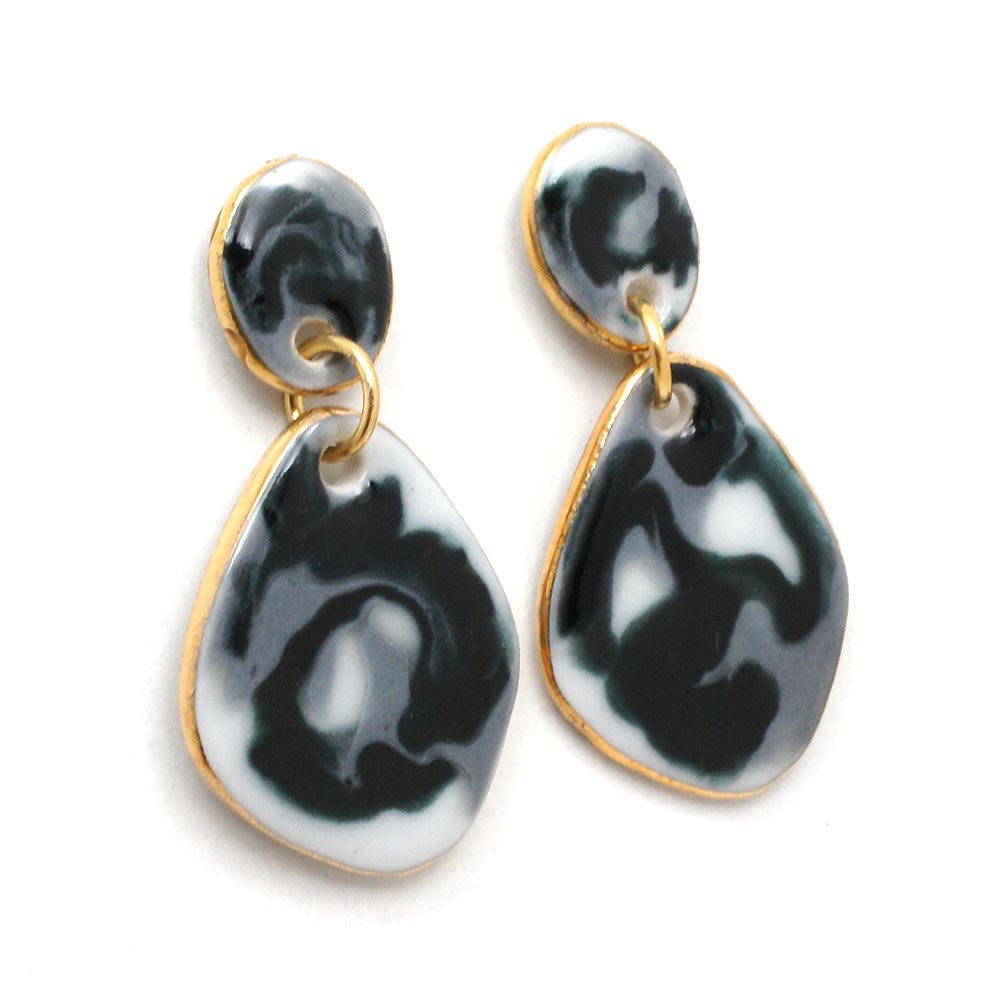 有田焼 エナメルプレート（ピアス）