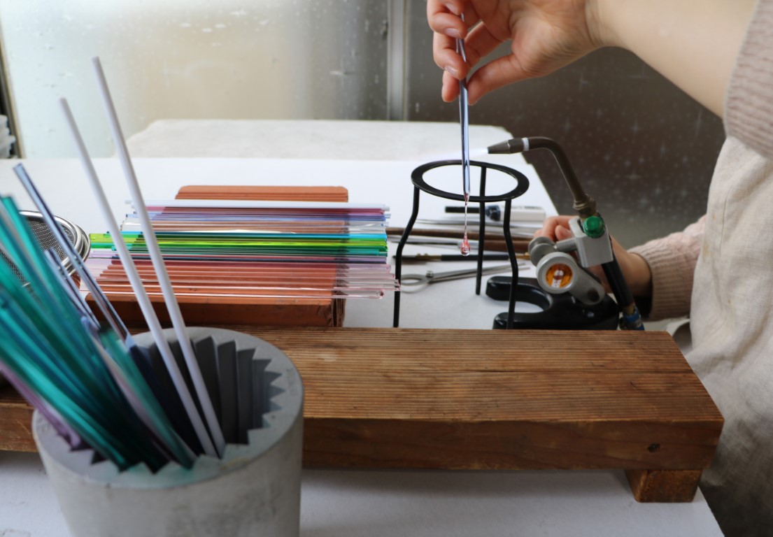 クラフトガラス Oyako（ネックレス）