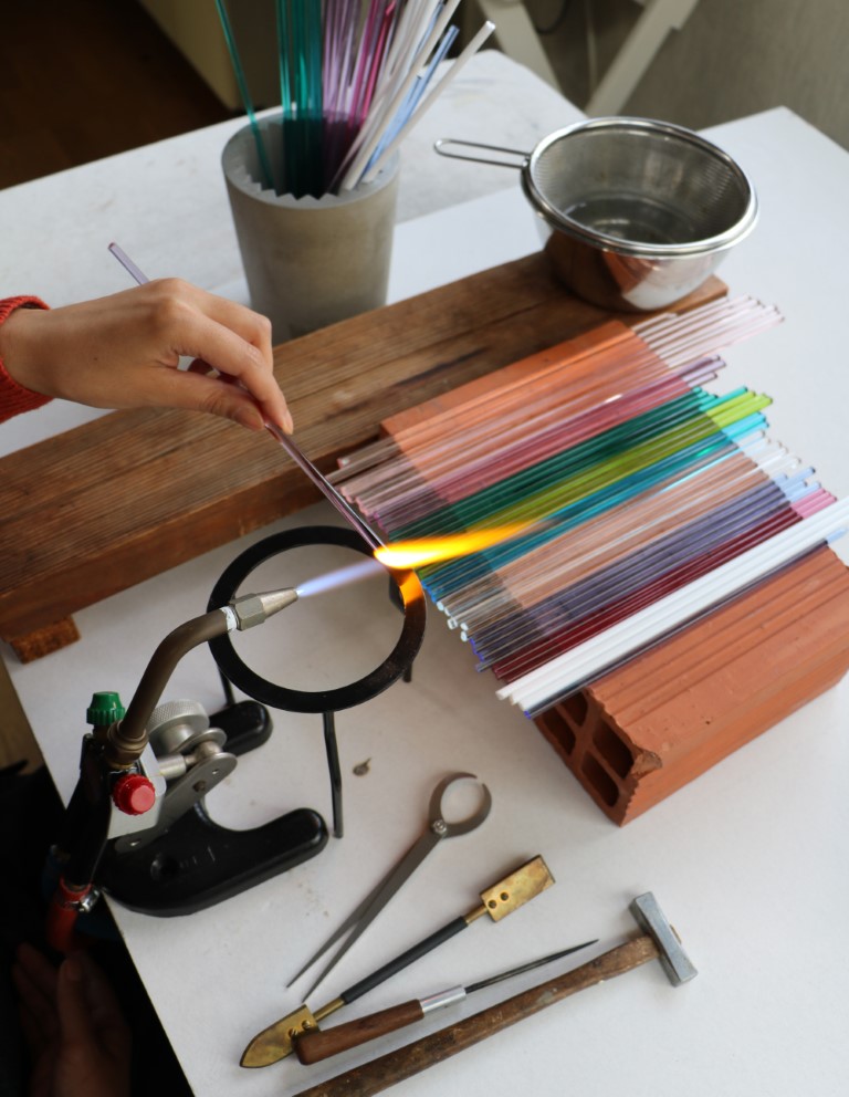 クラフトガラス Oyako（ネックレス）