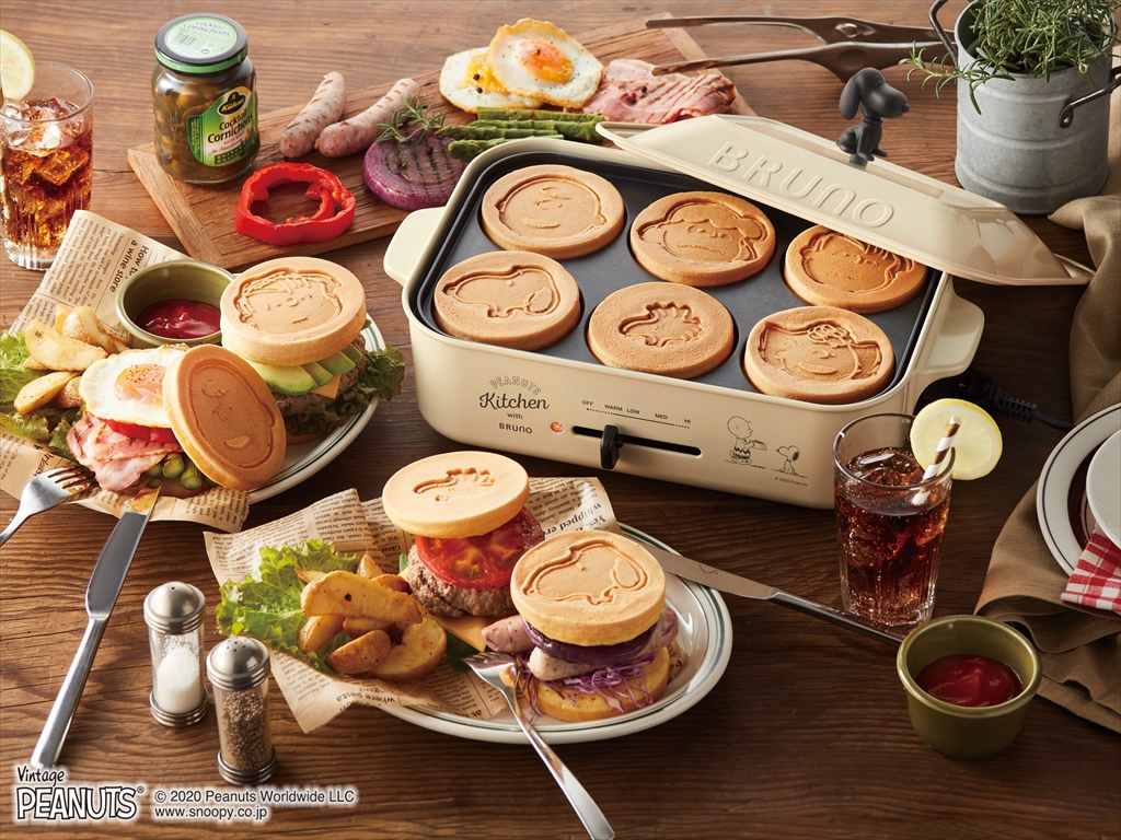 PEANUTSコンパクトホットプレート