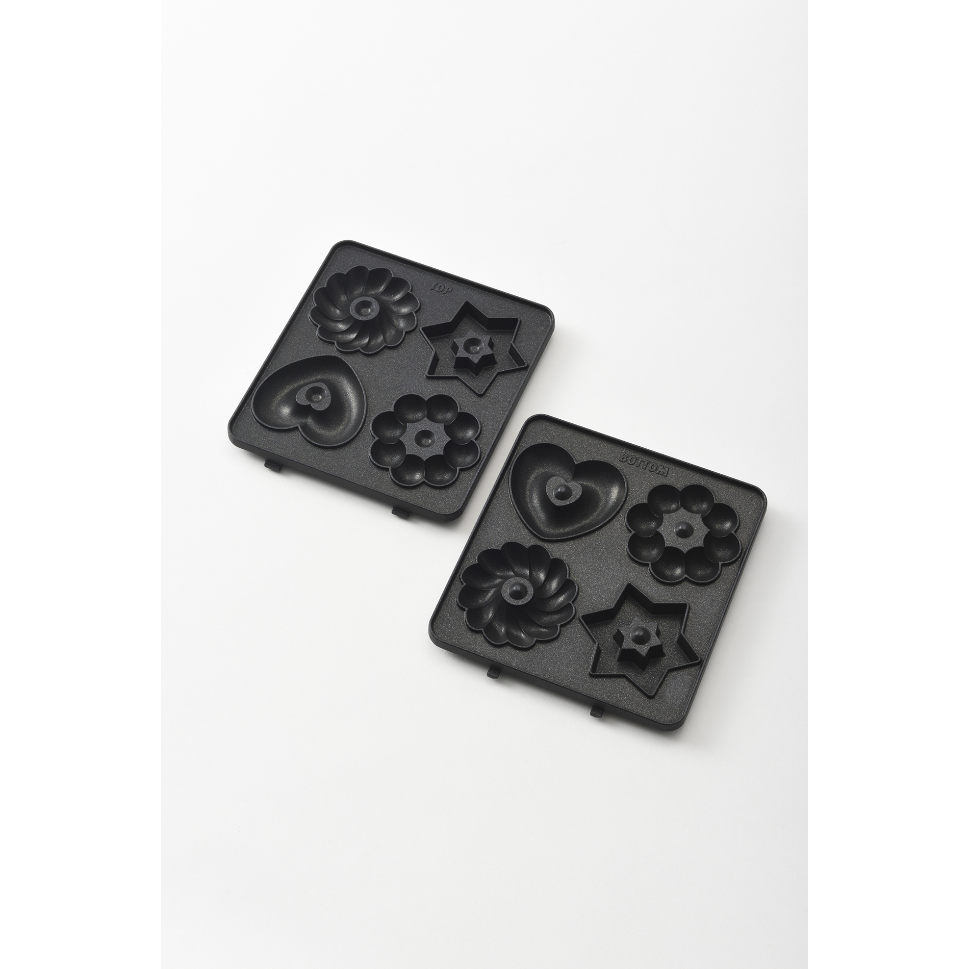 【2点セット】ホットサンドメーカー　シングル＆ドーナツプレート