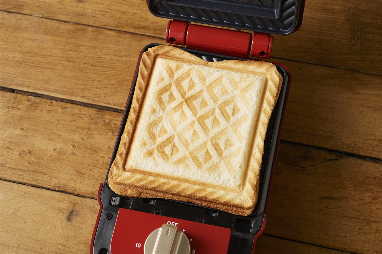 【2点セット】ホットサンドメーカー　シングル＆ドーナツプレート