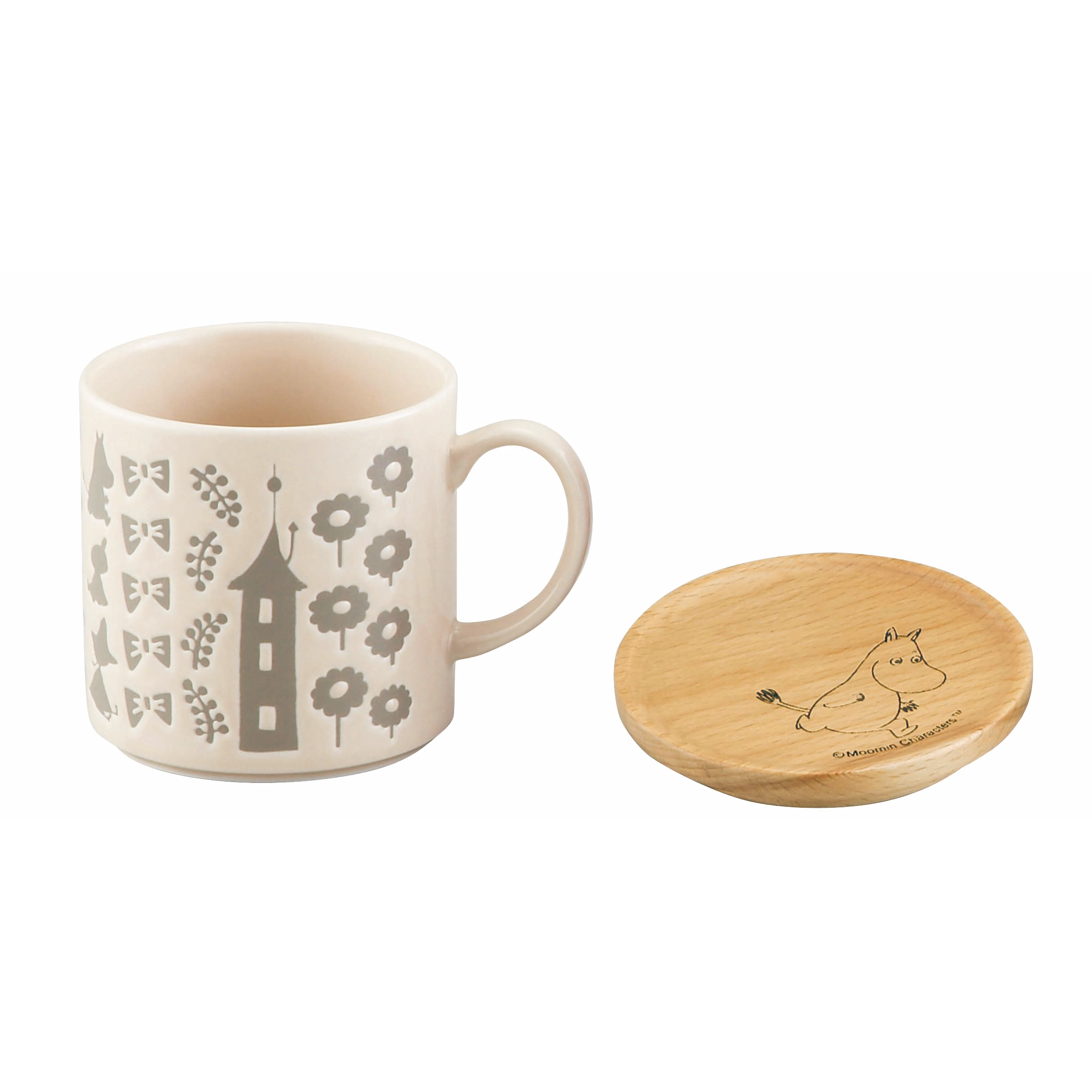 木製コースター付マグ