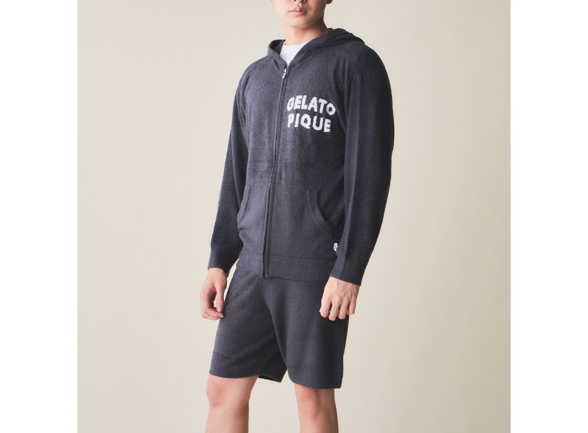 【HOMME】スムーズィーJQD パーカー＆ハーフパンツセット