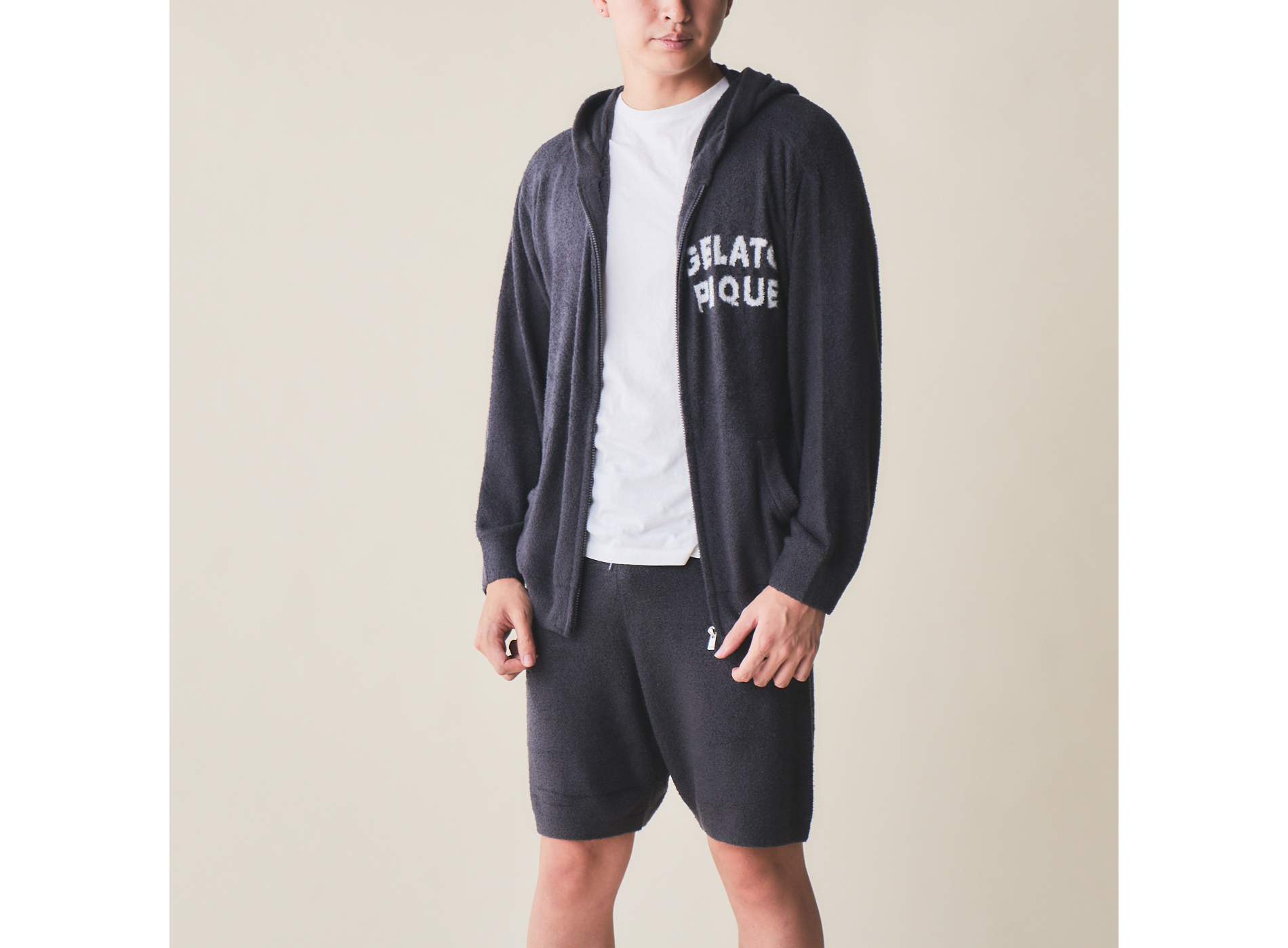 【HOMME】スムーズィーJQD パーカー＆ハーフパンツセット