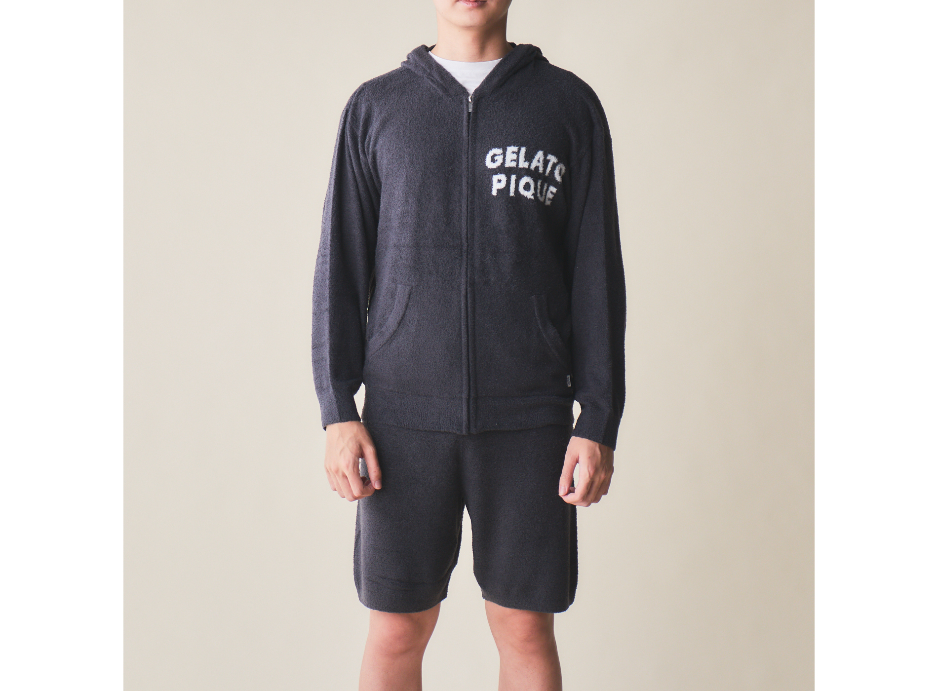 【HOMME】スムーズィーJQD パーカー＆ハーフパンツセット