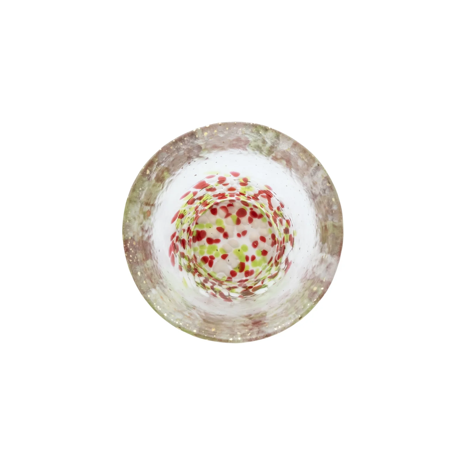 津軽びいどろ 氷華 金彩ロックグラス　木箱入り