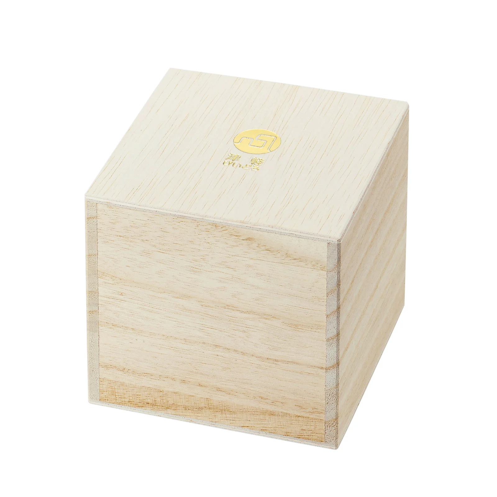 津軽びいどろ 氷華 金彩ロックグラス　木箱入り