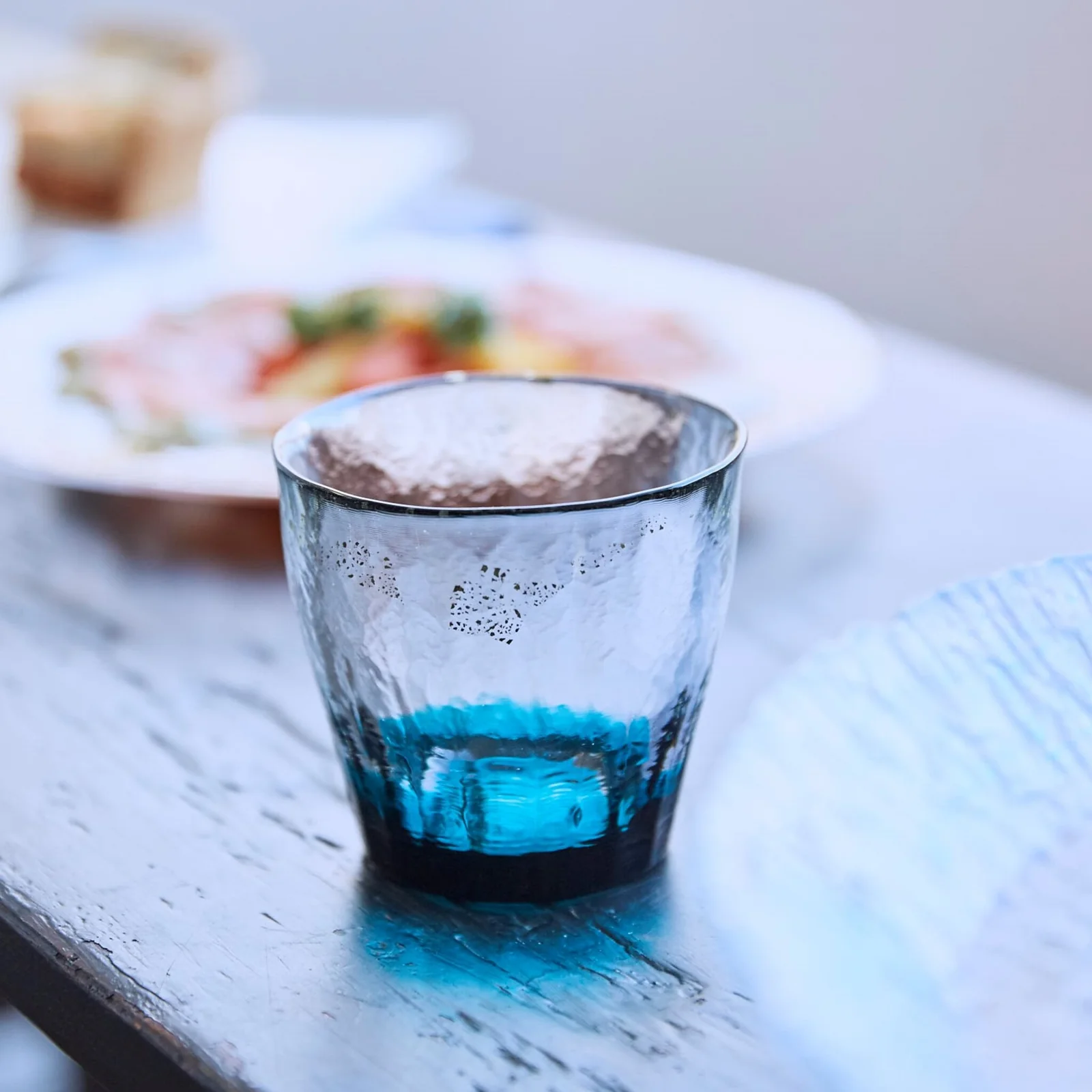 津軽びいどろ 氷華 金彩ロックグラス　木箱入り