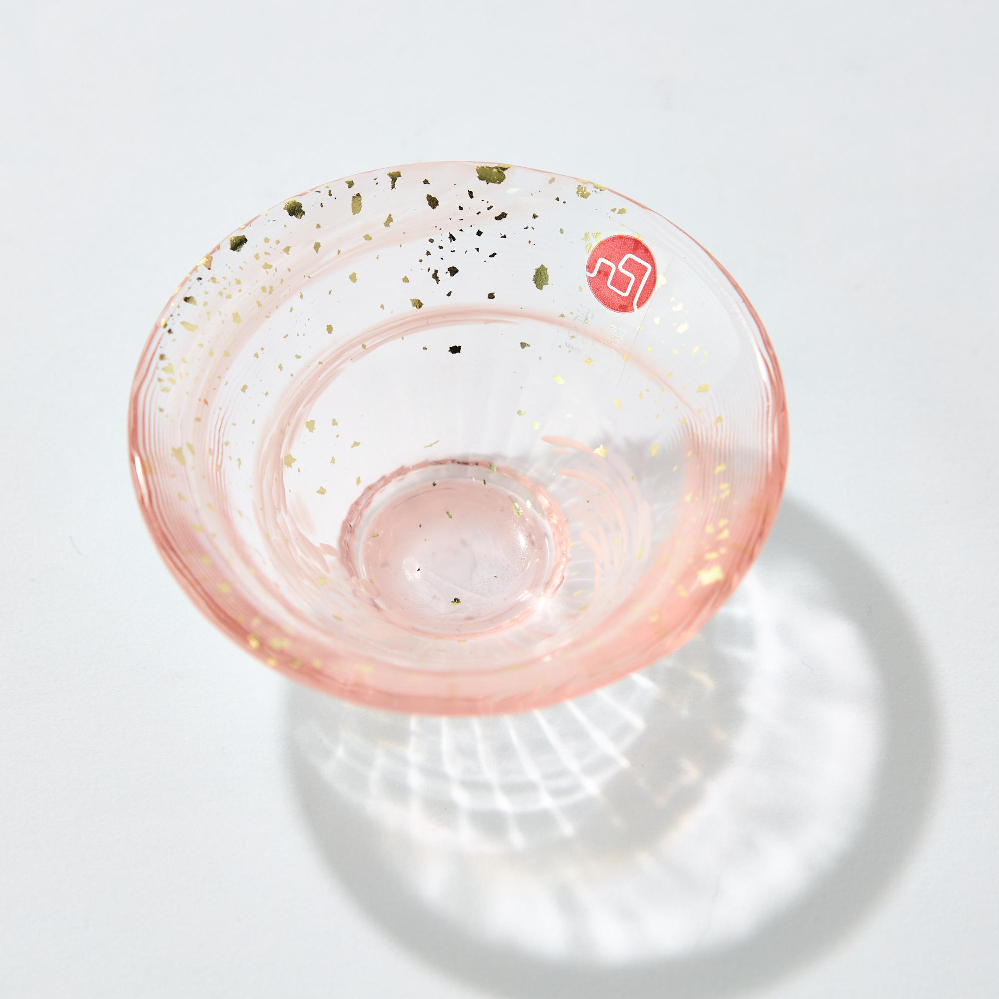 津軽びいどろ 爽華 金彩 盃　木箱入り