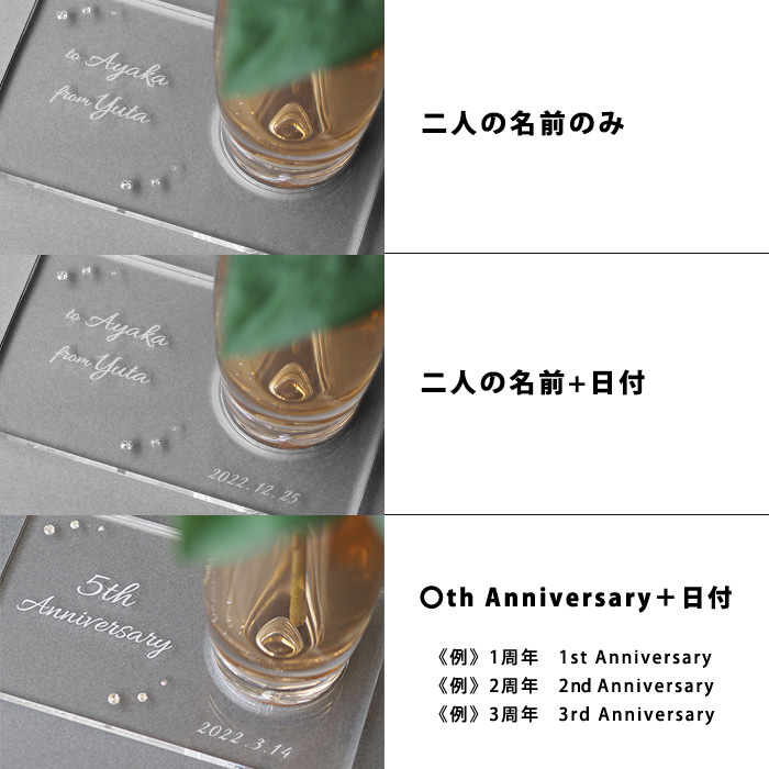 メッセージローズ赤バラ（バラと花瓶のセットギフト）