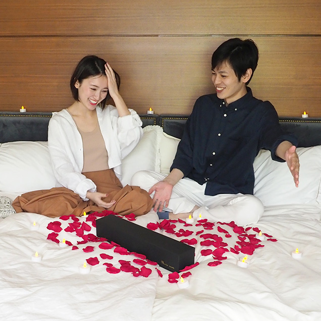 メッセージローズ赤バラ（バラと花瓶のセットギフト）