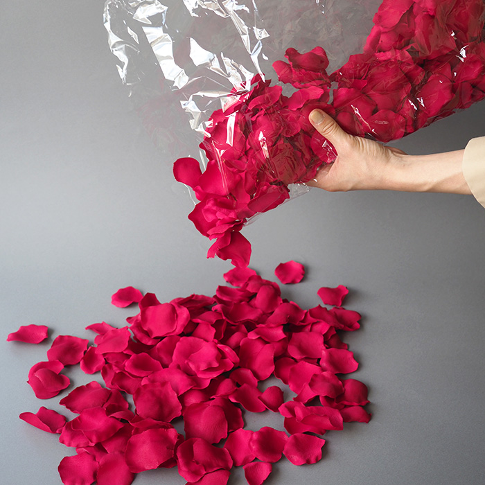 【サプライズ演出セット】プレミアム（バラの花びら400枚＋LEDライト30個）