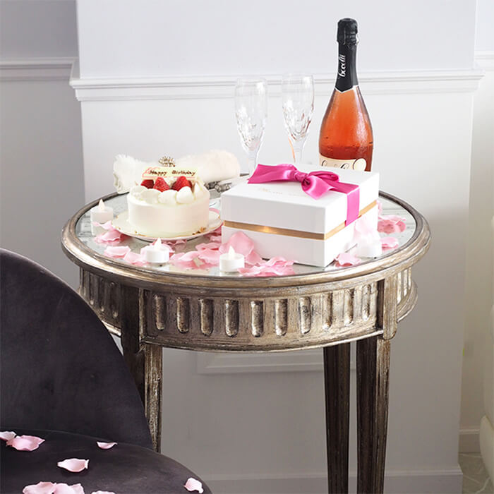 メッセージフラワーピンクバラ(バラとハンドクリームのギフトセット)