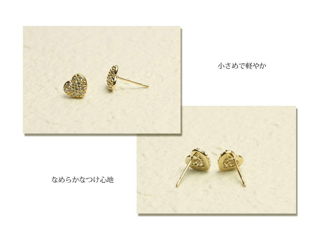 【Clementia】K14 ドーリーハートピアス